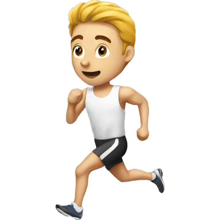 man doing a running test emoji