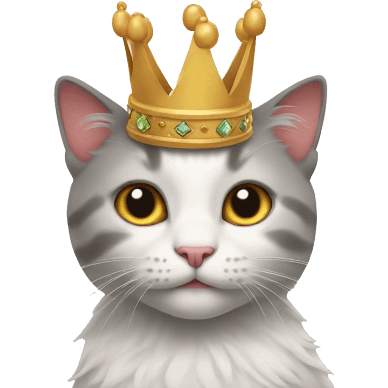 kitty with crown emoji