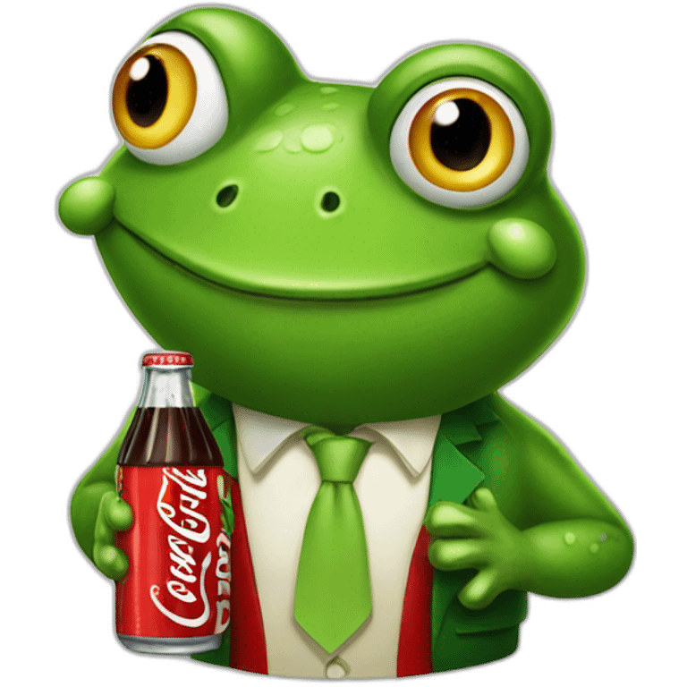 mr frog coca cola emoji