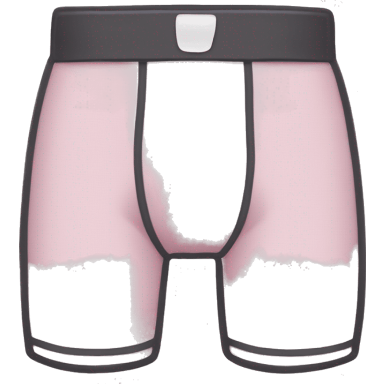 Boxer briefs with outline emoji