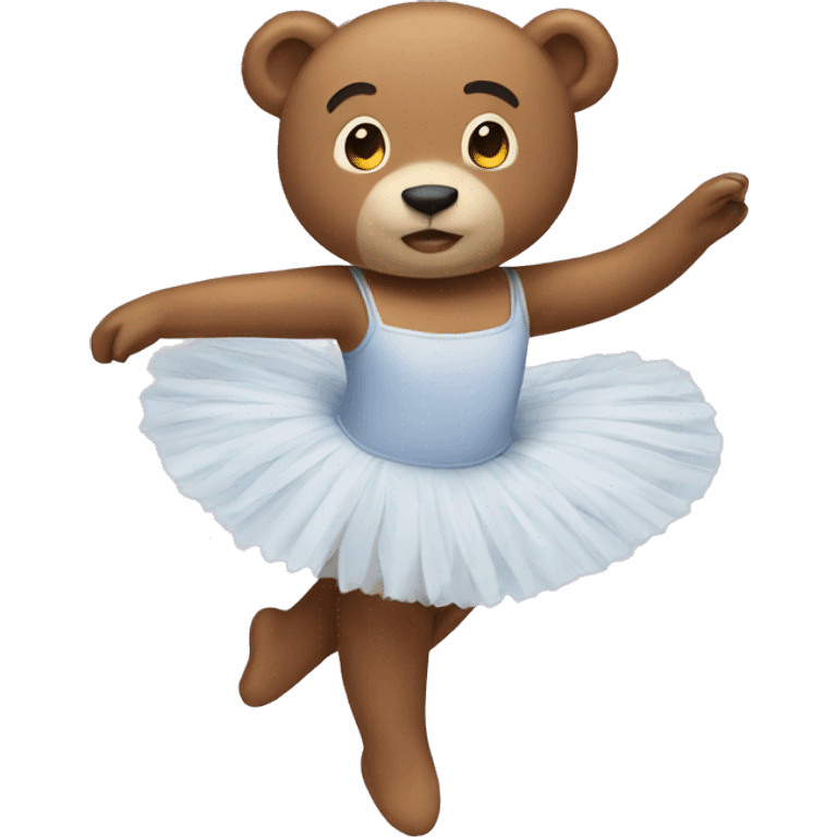 Ballet bear emoji