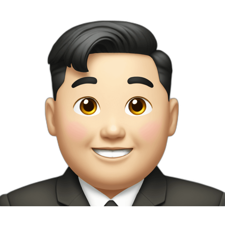 Happy Kim Jong Un emoji