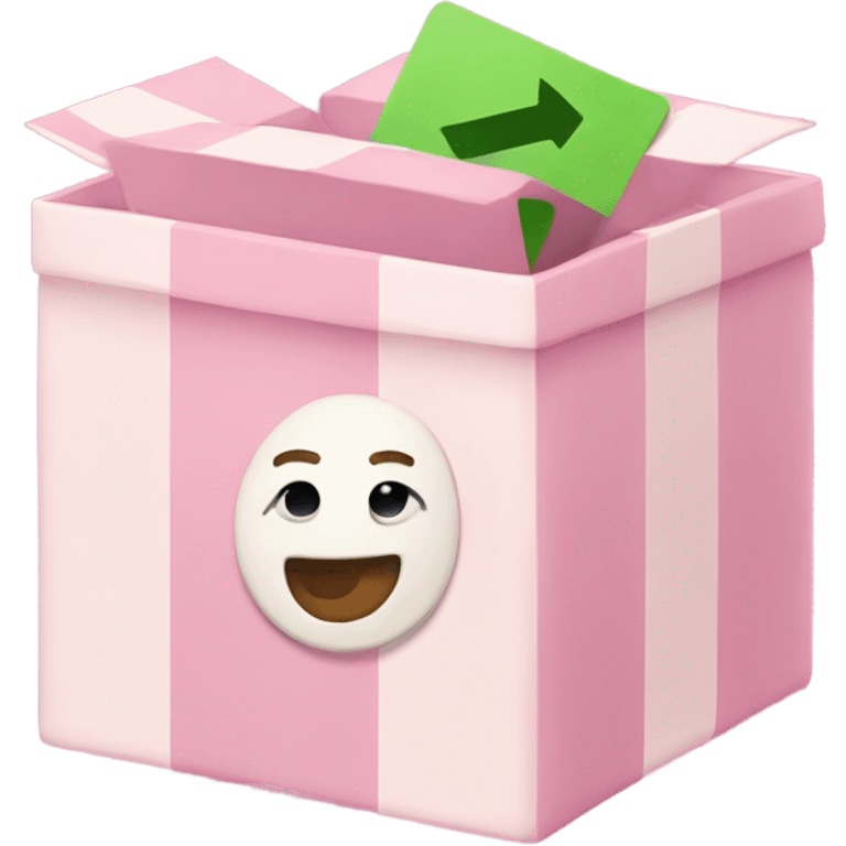 Emoji like this but with a light pink box instead ✅ emoji