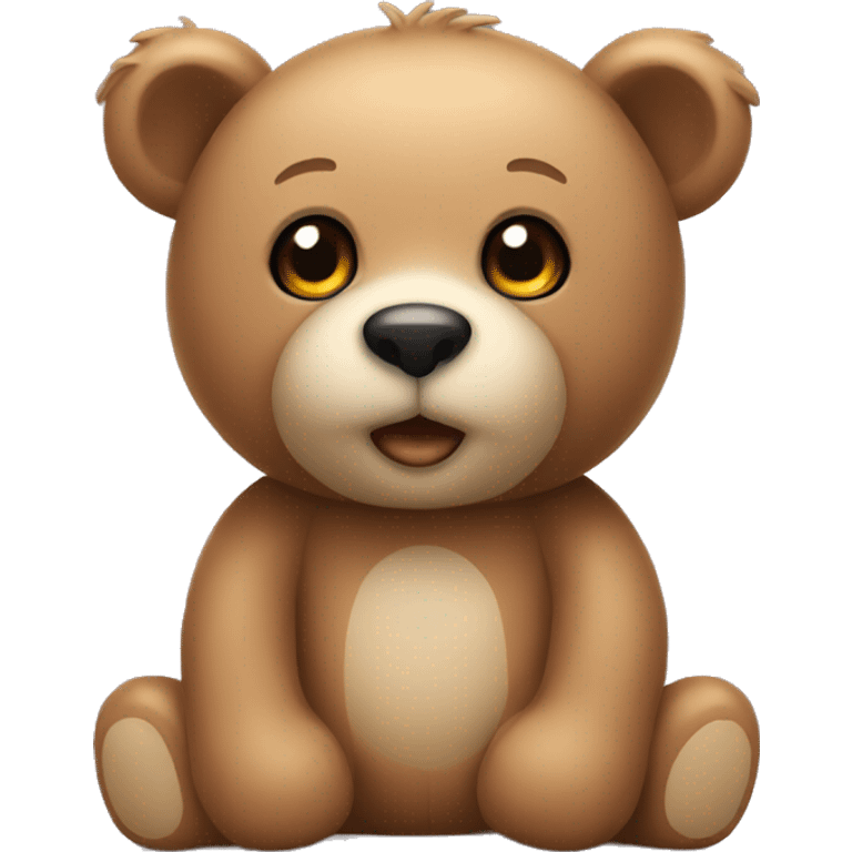 Light teddy bear  emoji