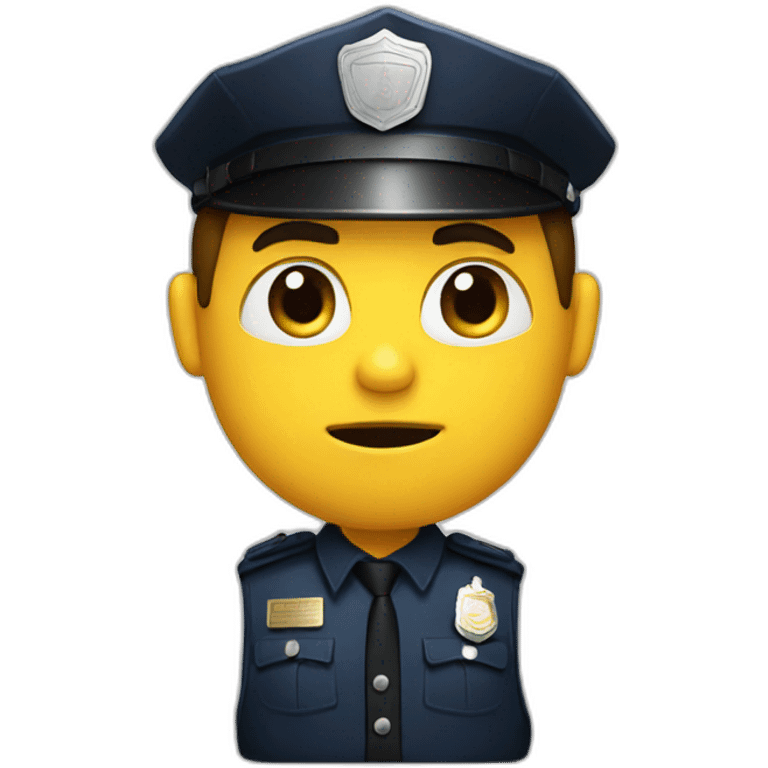 shrugging cop emoji