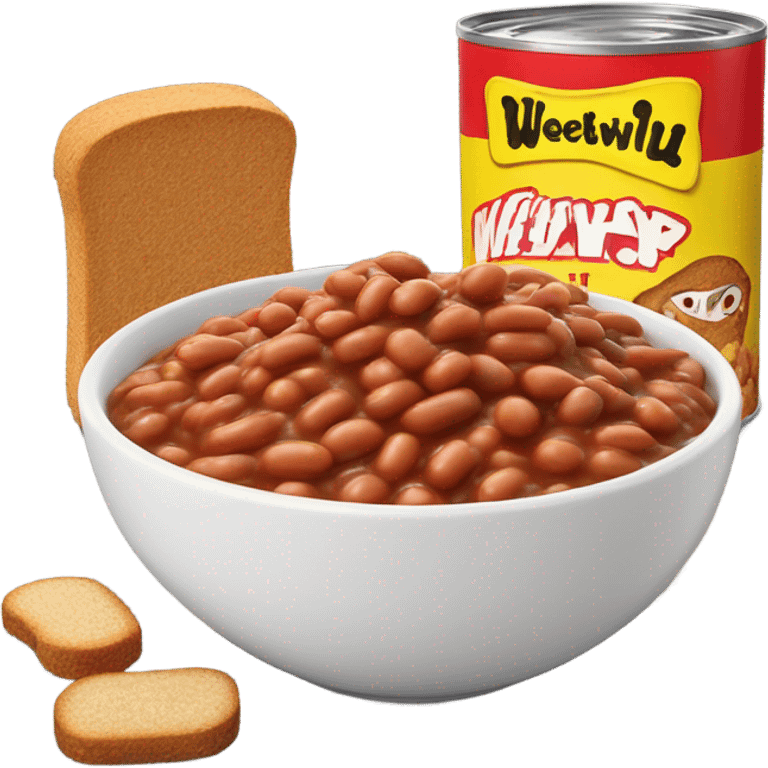 Baked beans and weetabix emoji