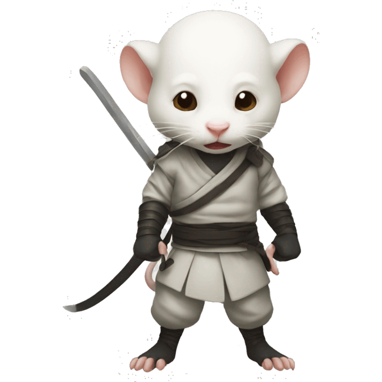 Albino rat ninja  emoji