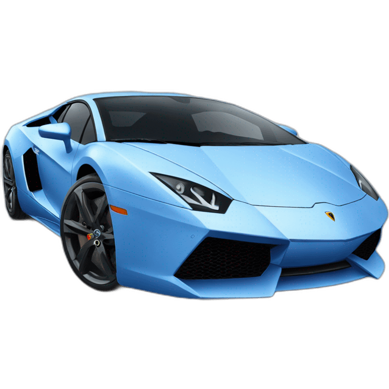 blue lamborgini emoji