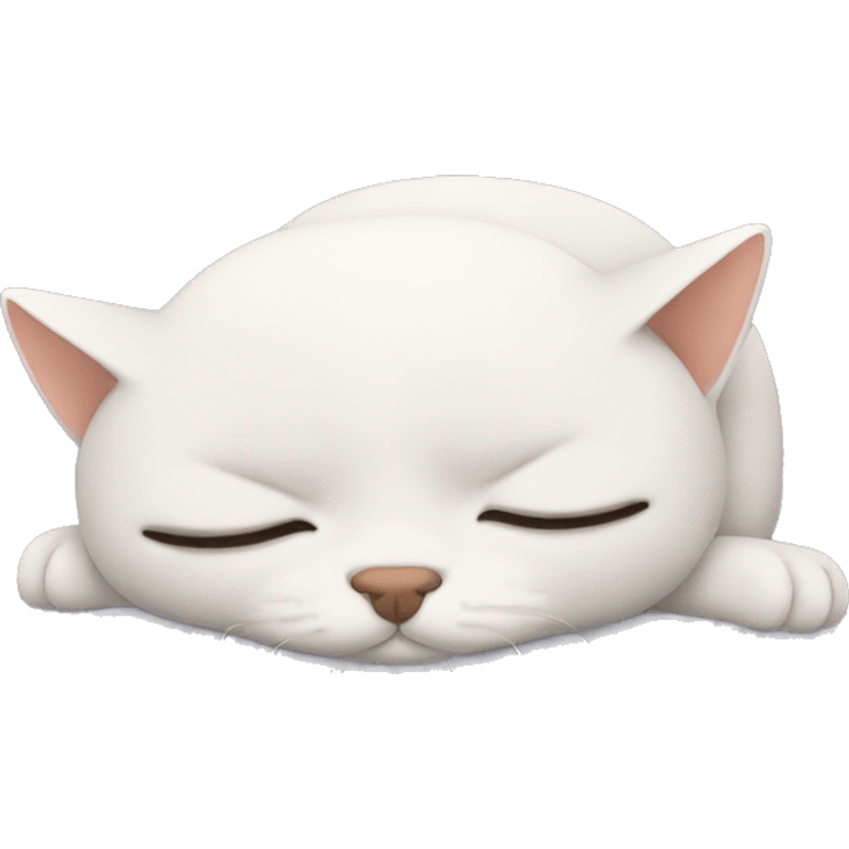 un gato dormido emoji