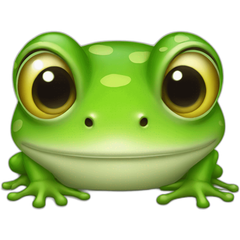 Cute frog emoji