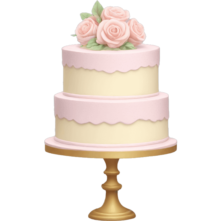 pastel wedding cake emoji