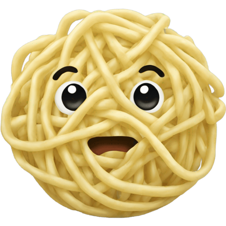 Ball of noodles emoji