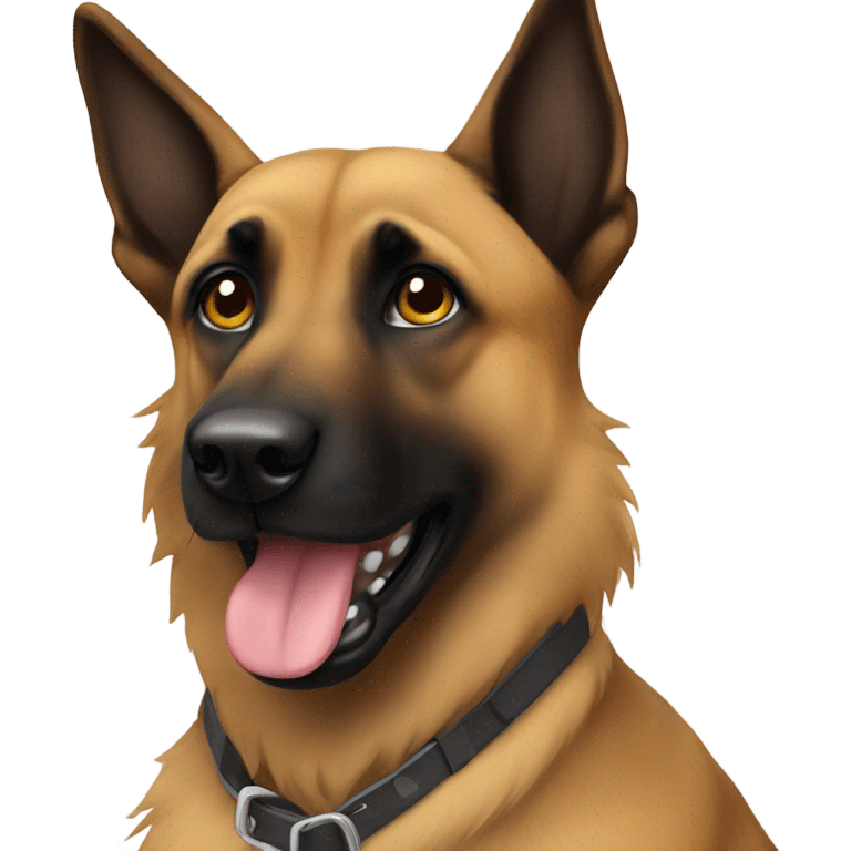 Malinois with long hair  emoji