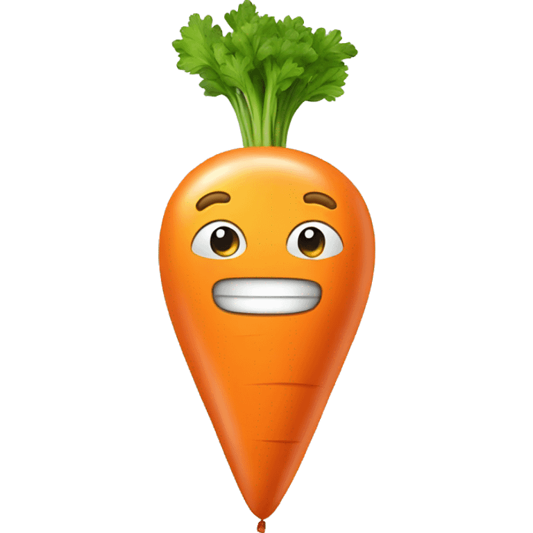 carrot shaped balloon  emoji