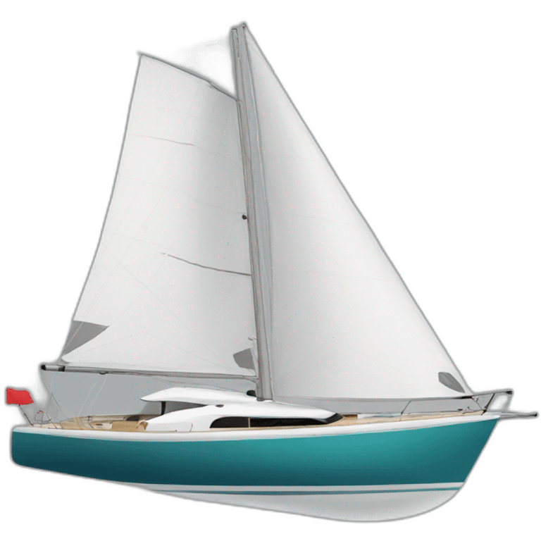 white solaris sail boat emoji