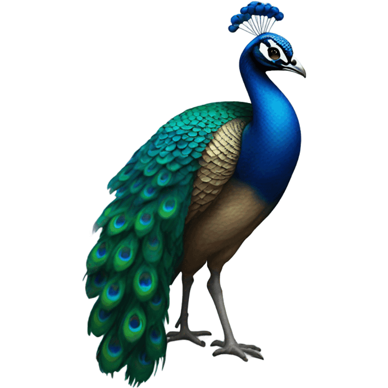 Peacock in a hoodie emoji