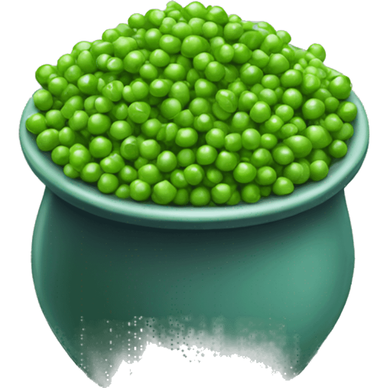 Big overflowing pot of wasabi peas emoji