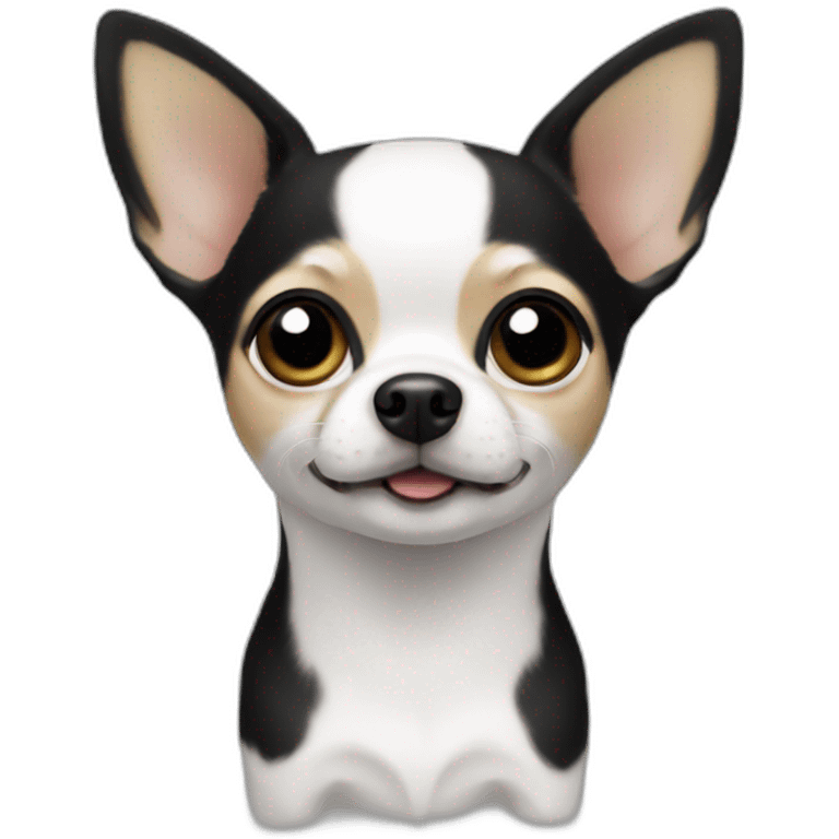 Chihuahua White and black emoji