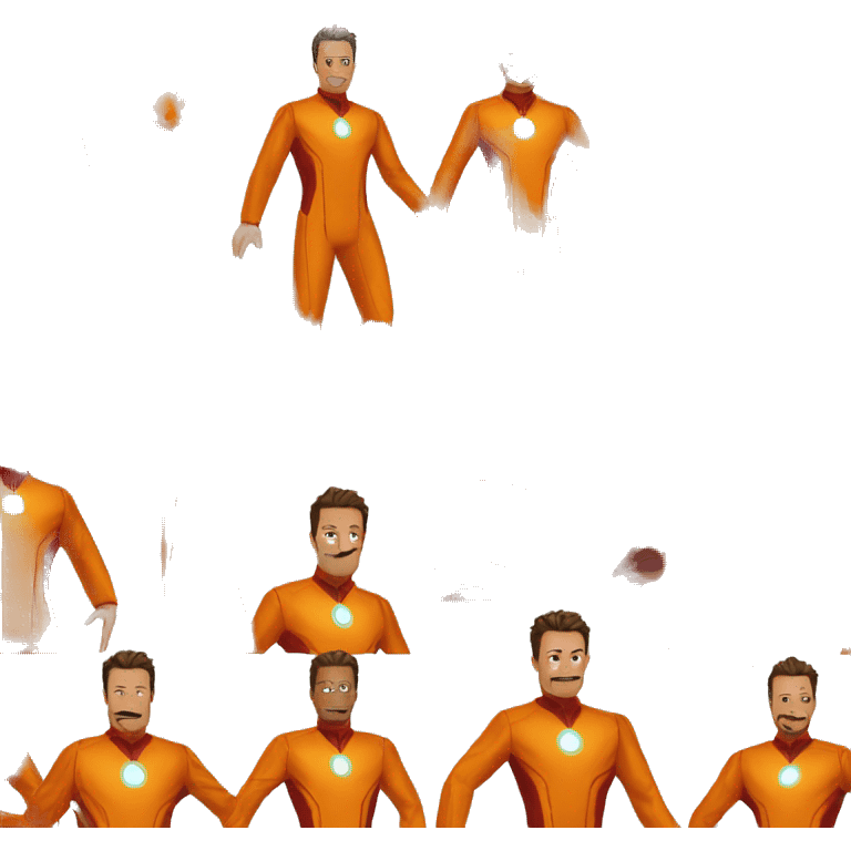 tony stark orange jump suit emoji