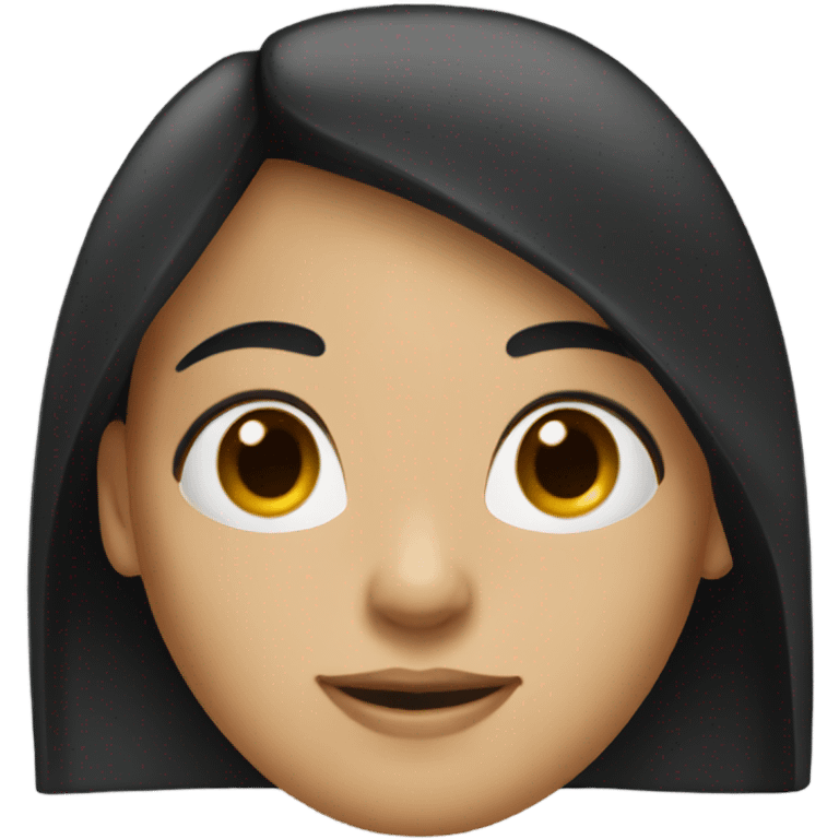 black haired girl emoji