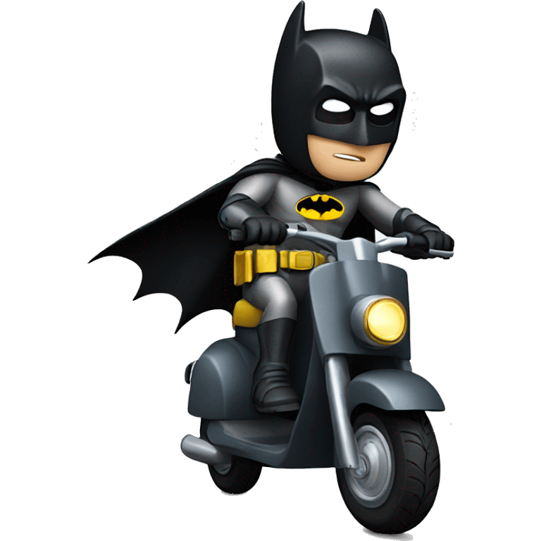 batman riding a scooter emoji