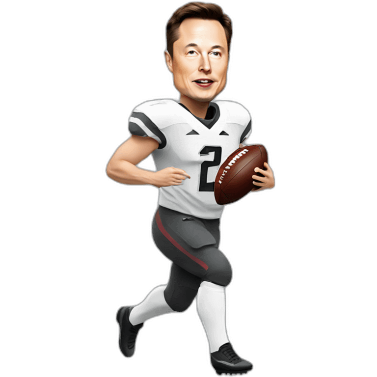 elon musk playing football emoji