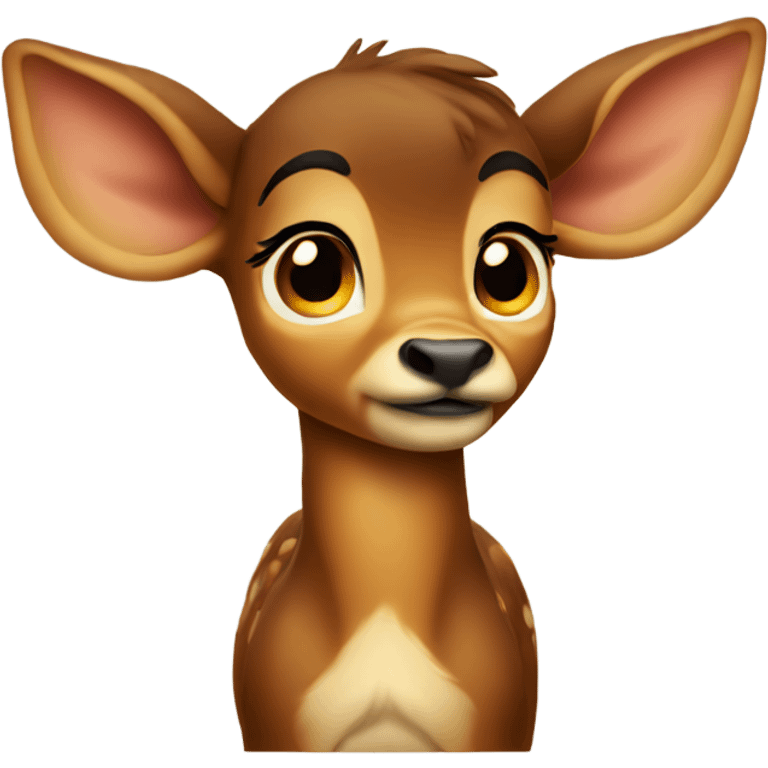 very very sad bambi emoji