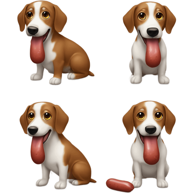 Perro salchicha emoji