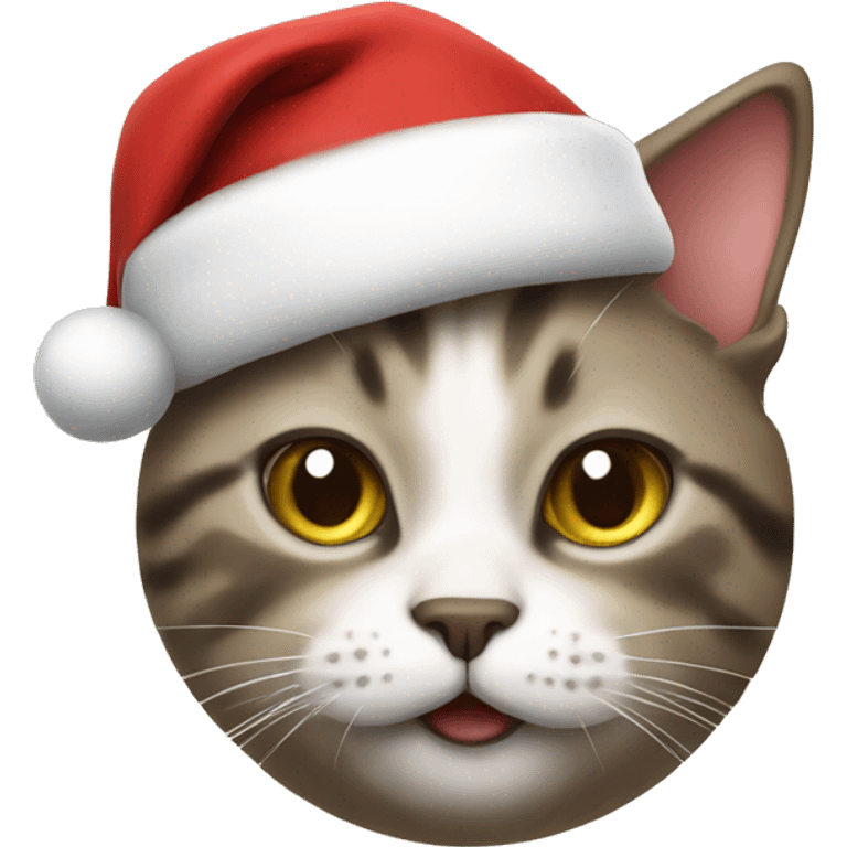 Cat in the form of Santa Claus emoji