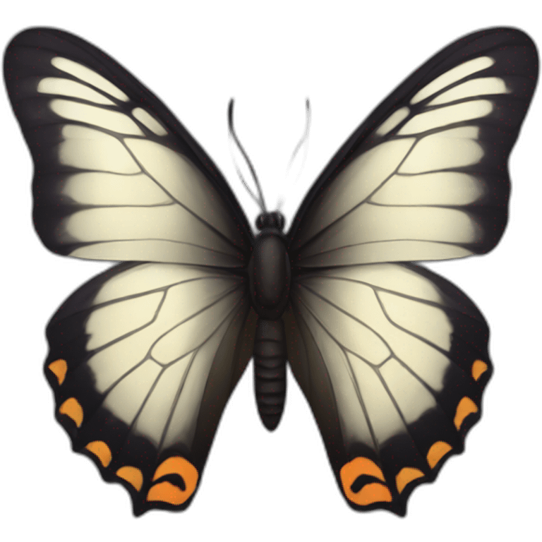 butterfly dark emoji