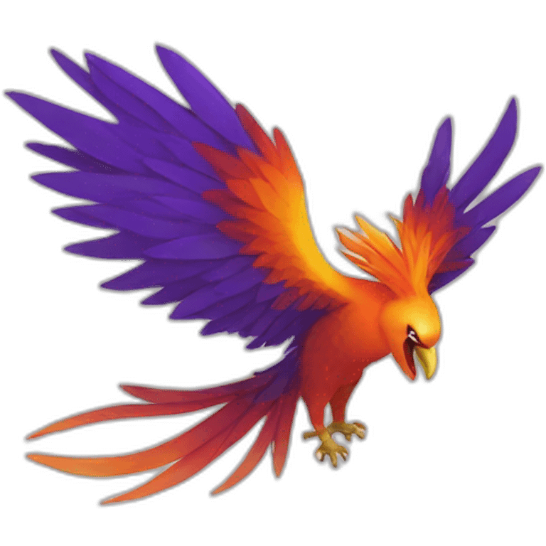 Phoenix, minimalism, anima emoji