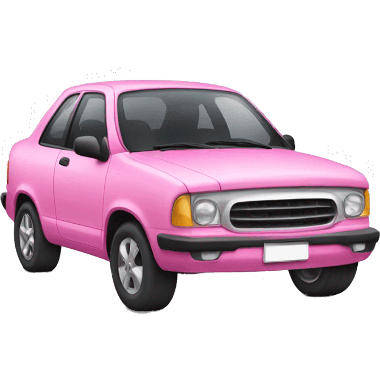 Pink car emoji