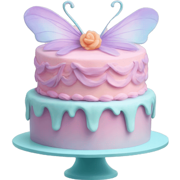 Fairy pastel cake emoji