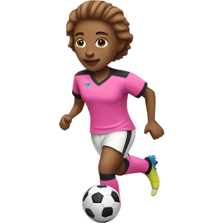 Pink soccer player  emoji