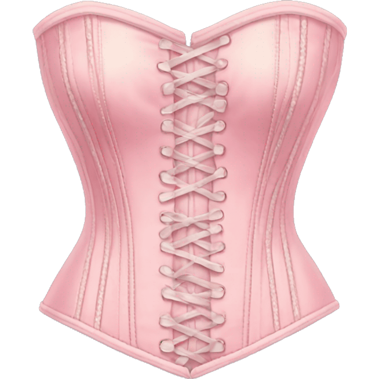 Vintage pink pastel corset emoji