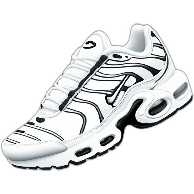 single white air max plus emoji