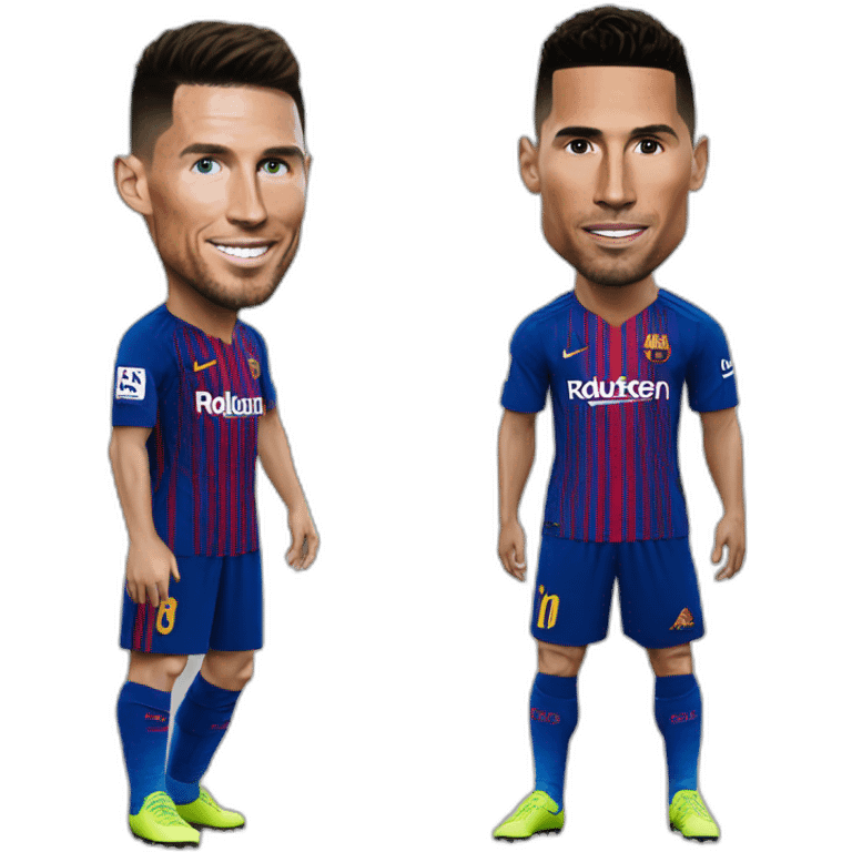 Ronaldo sur messi emoji