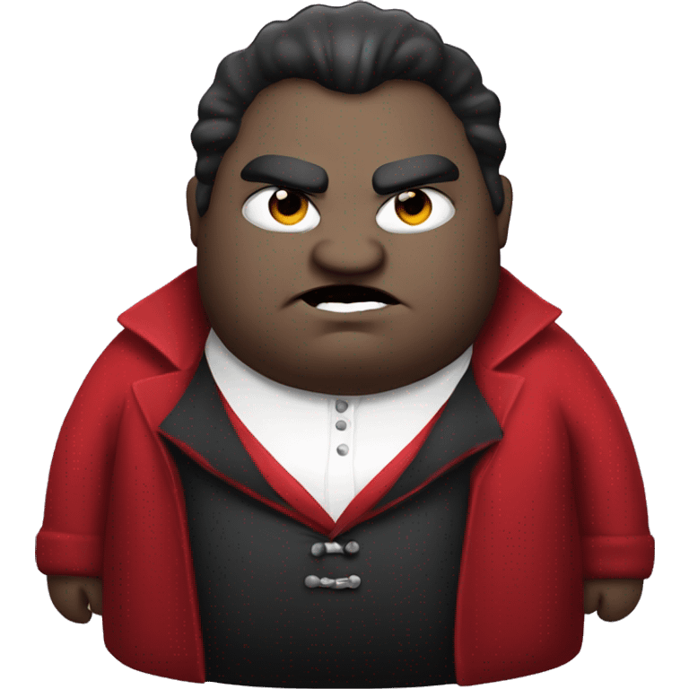 Fat vampire with red clothes emoji