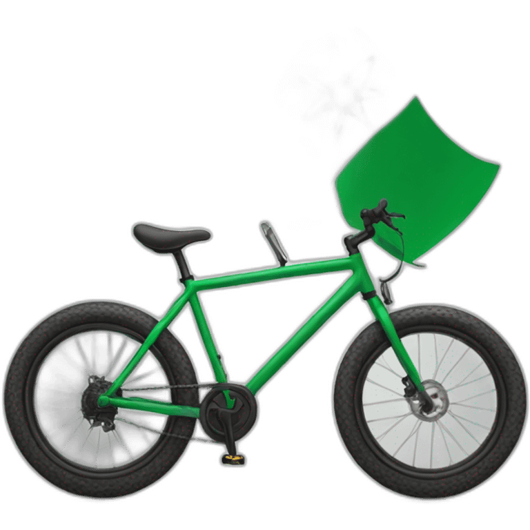 Algerian flag with bike emoji