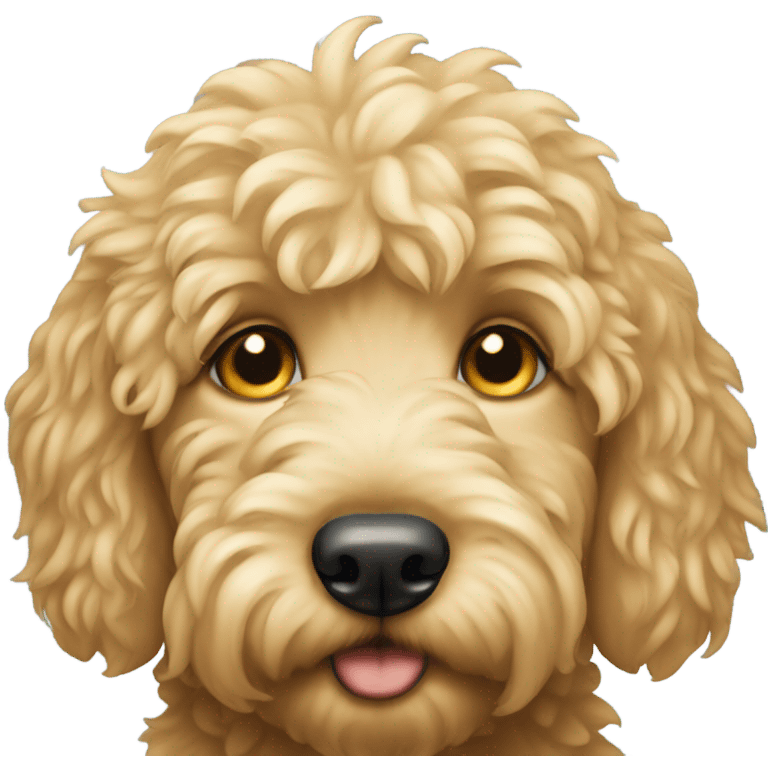 Crying golden doodle emoji