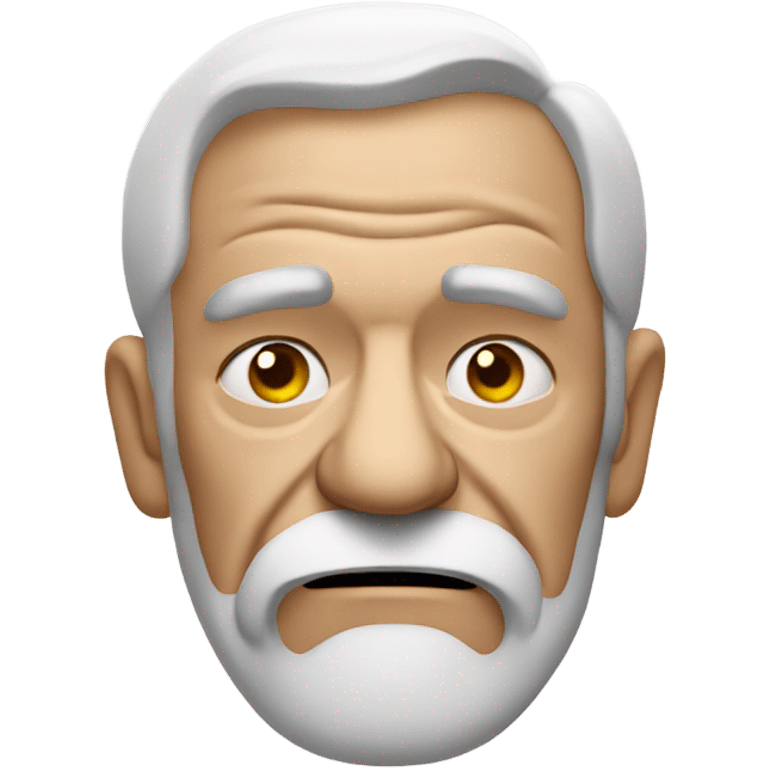 Grumpy old man with cigarette  emoji