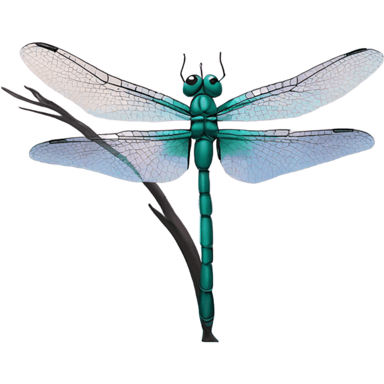 Dragonfly over a lake emoji