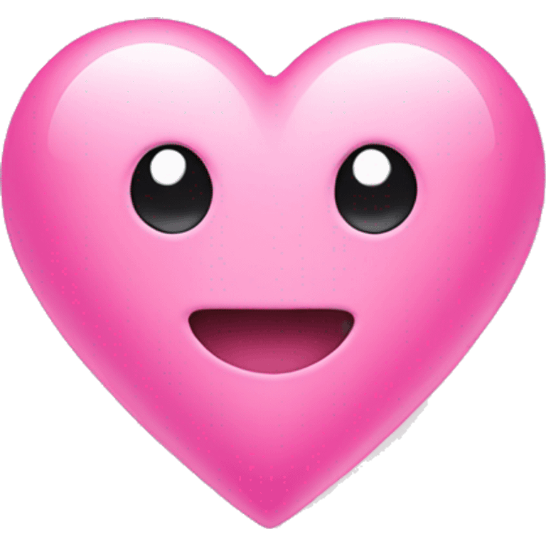 Pink heart with bubble emoji