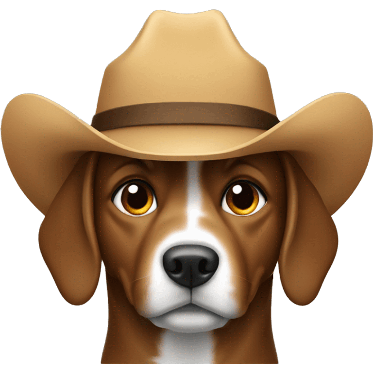 dog with a cowboy hat  emoji