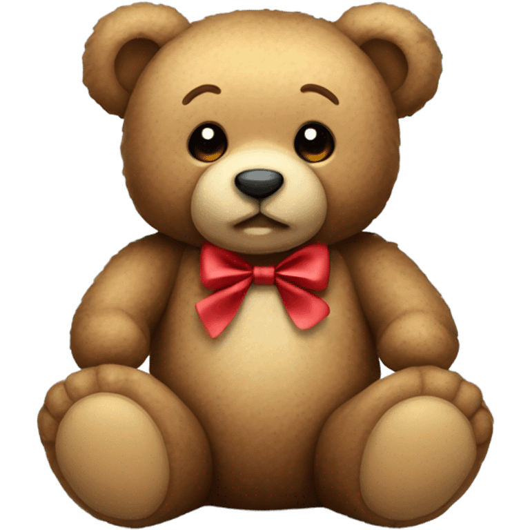 Teddy bear with bow emoji