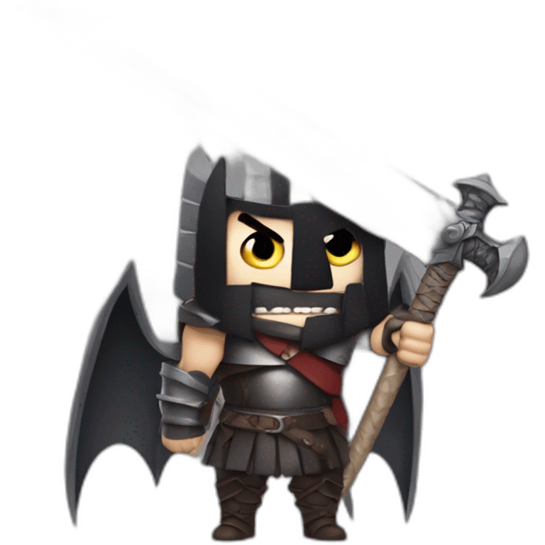 angry berserk guts carrying a huge sword on his shoulder emoji