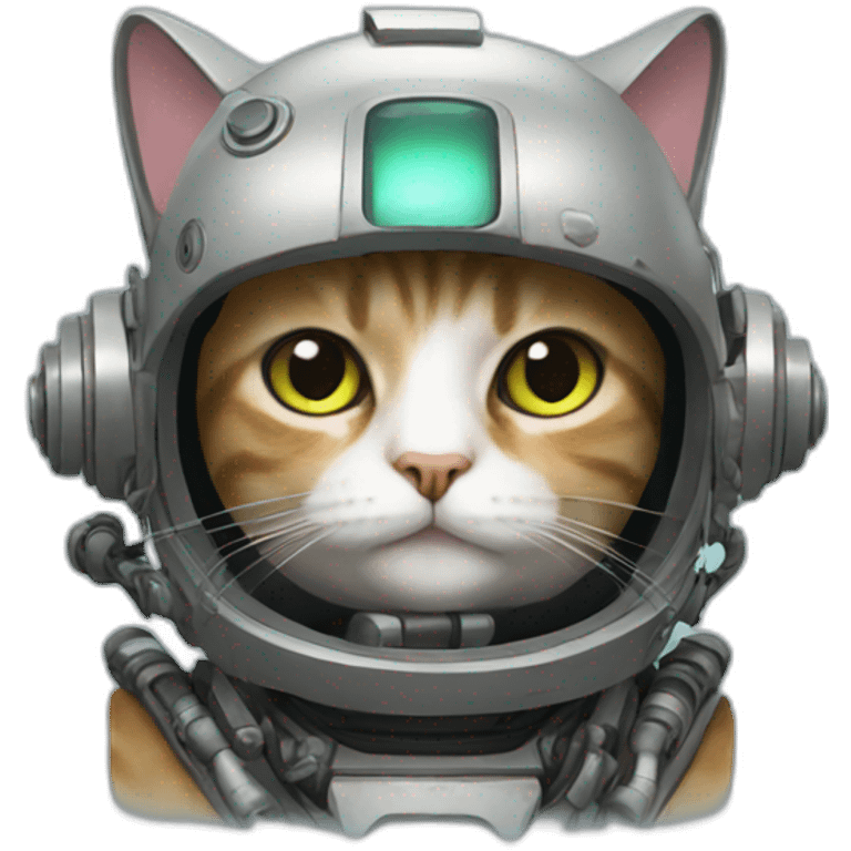 a cat in a mech suit emoji