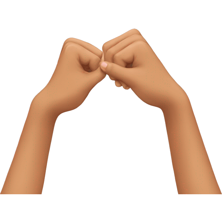 A pinky promise emoji