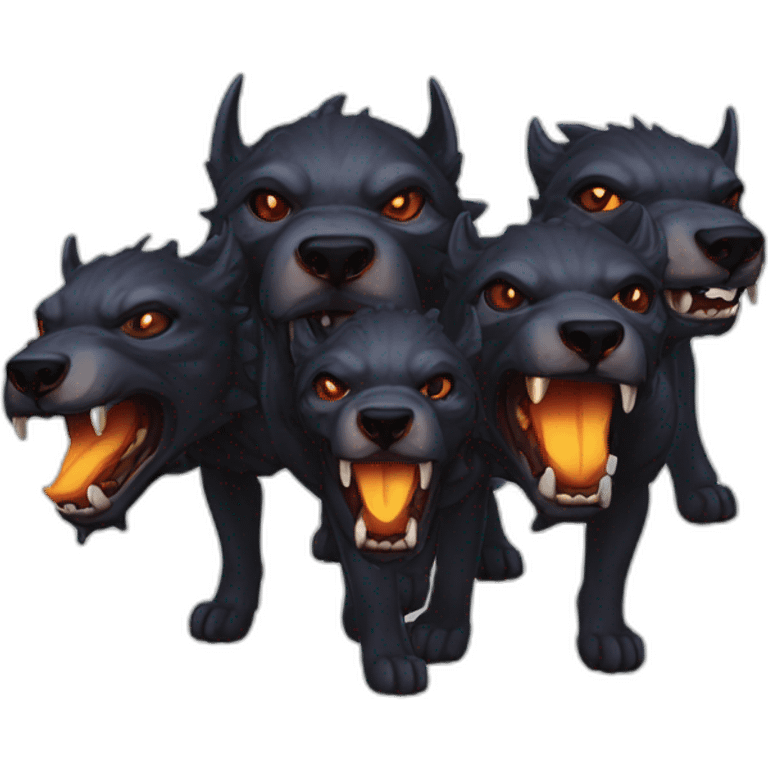 Cerberus ULTRAKILL with 3 head emoji