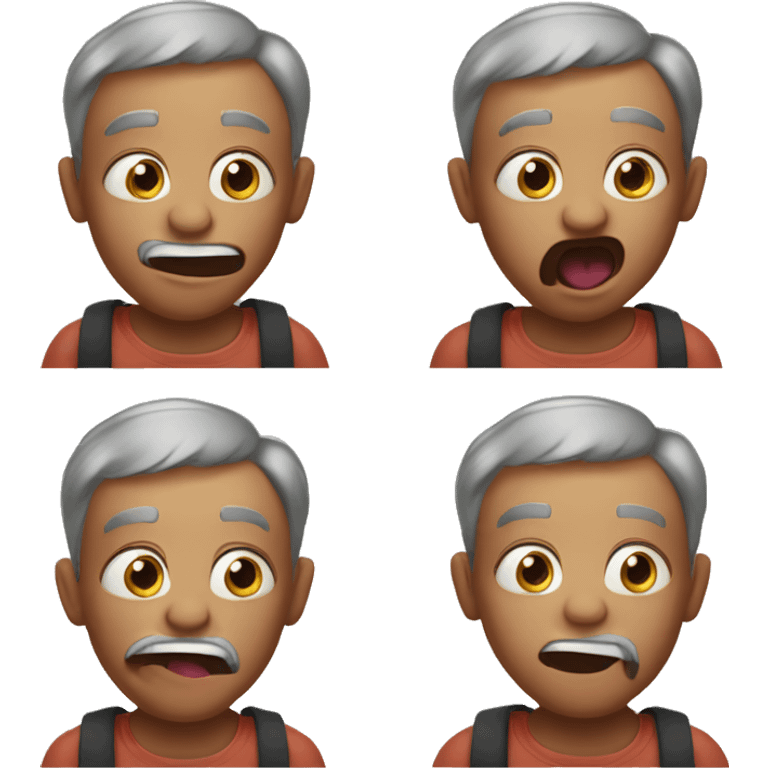 older boy sticking tongue out indoors emoji